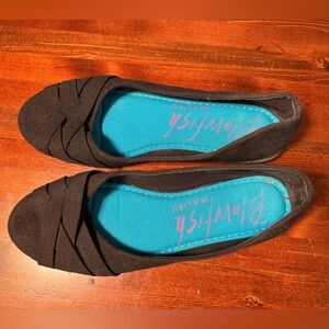 Blowfish Women's Canvas Slip On Black Loafers